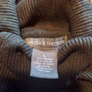Chelsea & Theodore Ribbed Turtleneck Sweater